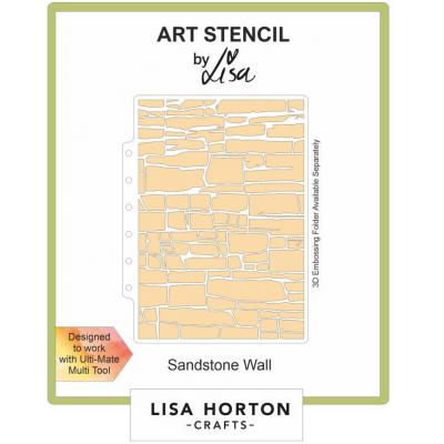 Lisa Horton Crafts Layering Stencils - Sandstone Wall